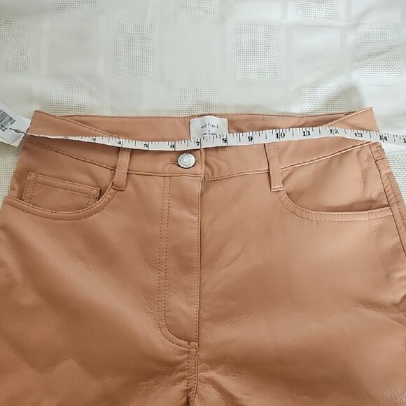 Wilfred Camel Faux Leather Pants - Picture 9 of 16